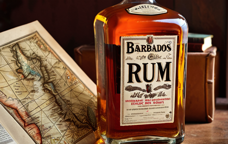 **Image Prompt:** A close-up, warmly lit shot of a Mount Gay rum bottle, perhaps the XO expression. The bottle should be set against a blurred background depicting a vintage map of Barbados and possibly some aged, leather-bound books. The overall mood should evoke a sense of history, craftsmanship, and the allure of the Caribbean. Consider adding subtle details like a glint of light on the rum, suggesting its rich color and texture.